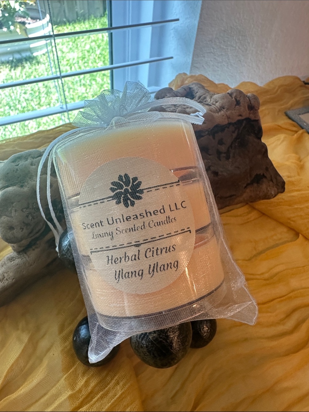 HERBAL CITRUS YLANG YLANG, SCENT UNLEASHED LLC, LUXURY SCENTED CANDLES.